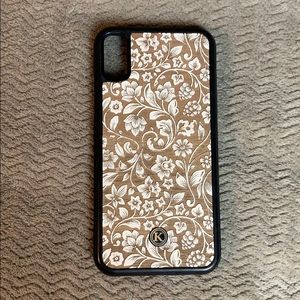 Blossom Real Wood Engraved iPhone X📱Case